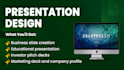 design powerpoint presentations, pitch decks with 24hr delivery