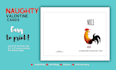create funny valentine day card, greeting, birthday, easter