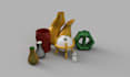 model your vase and rendering