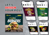 create 30 social media post design, instagram, facebook linkedin ads