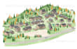 paint a detailed watercolor illustration of your property or venue