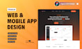 design modern UI UX for website, landing page or web app in figma