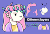create nft character collection in doodles, chibi style