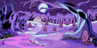 make a professional scenery, background in pixel arts