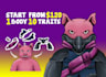 create cartoon mascot avatar nft