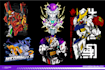 create retro mecha or scifi gundam art