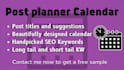 make a social media content planner calendar for you