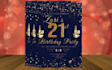 design an amazing invitation card for birthday and party