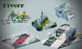 create low poly 3d models and game assets