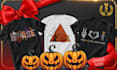 deliver halloween t shirt design for merch by amazon esty and  redbubble
