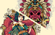 draw a detailed illustration with a japanese theme