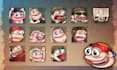 create twitch emotes stylized as pepe