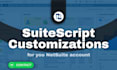 do netsuite scripting and customization
