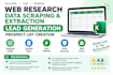 do web research, data scraping, extracting, lead generation, prospect listing