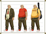 make character design sheet turn around in anime style