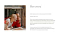 design a personalized wedding website with wedding content