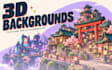 create cinematic 3d backgrounds for streaming
