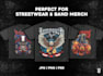 design a streetwear skull tshirt illustration