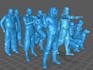 make 3d printable character with any poses