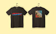 design any clean minimalist typographic t shirt