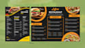 design creative menu post card poster banner
