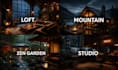 create 20 premium cozy rain videos