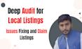 do manually local citations audit and cleanup for local SEO