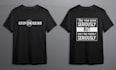 design a minimalist typography t shirt