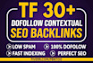 create high quality high tf contextual dofollow seo backlinks