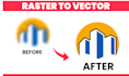 do vector tracing, convert image to vector, vectorize logo manually