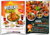 design an exceptional restaurant food menu flyer and brochure