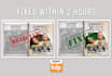 resize, fix rejected book covers for KDP, ingramspark, lulu