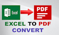 convert PDF to excel in 1 hour