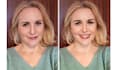 reshape face details nose, remove double chin, skin