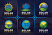 design a logo for solar energy and solar panels professionally