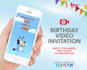 personalized birthday parties video invitation