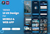 do mobile app and web app admin panel UI UX design