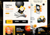 design creative and professional landing page or website