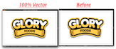 do vector tracing, convert raster to vector and fix low res logo