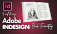 do any adobe indesign project