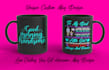do cute graphic and custom unique coffee mug or cup design