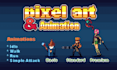 create pixel art characters and sprites for your game and animation