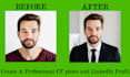 create a professional CV photo and linkedin profil