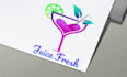 make a fascinating juice logo design for your business