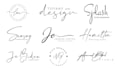 design signature, cursive, handwritten, wedding logo