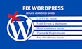 fix wordpress bugs, critical errors, customization or woocommerce issues