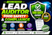 be your expert food safety consultant and lead auditor