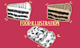 draw foods and drinks illustrations
