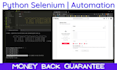 create selenium bots, web scrapers, crawlers for automation