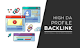 create high da do follow the profile backlinks manually